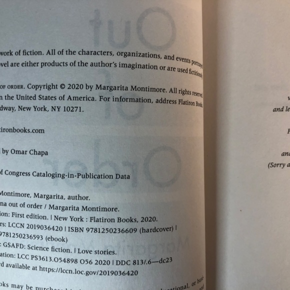 Margarita Montimore Oona Out of Order HC - Picture 3 of 9